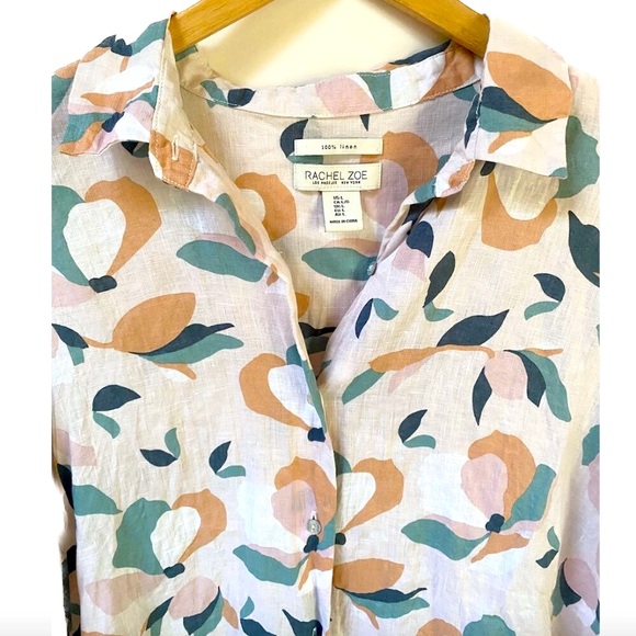 RACHEL ZOE Linen Top - Picture 2 of 3